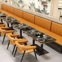 Juego de Muebles Modernos para Restaurante, Mesas y Sillas para Restaurante, Juego de Mesa de Comedor, Juego de Mesa para Restaurante, Sofá