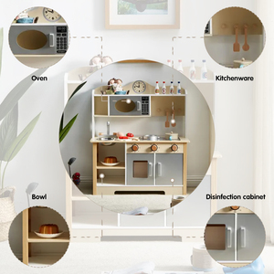 <span class=keywords><strong>Juguetes</strong></span> de Cocina de Madera Montessori, Juegos de Imitación con Accesorios, Muebles de Juguete para Niños, <span class=keywords><strong>Juguetes</strong></span> para Bebés - Product Image 3