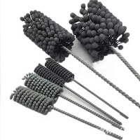 Brosse de rodage de bloc-cylindres robuste, brosse de rodage flexible à billes avec carbure de silicium pour le finissage, le polissage et l'ébavurage des tuyaux