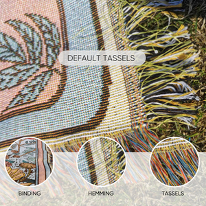 <strong>Custom</strong> American Style <strong>Custom</strong> Anime Pattern Vintage Woven Blankets Premium <strong>Tapestry</strong> Jacquard Throws Cotton Blankets for Picnic - Product Image 5