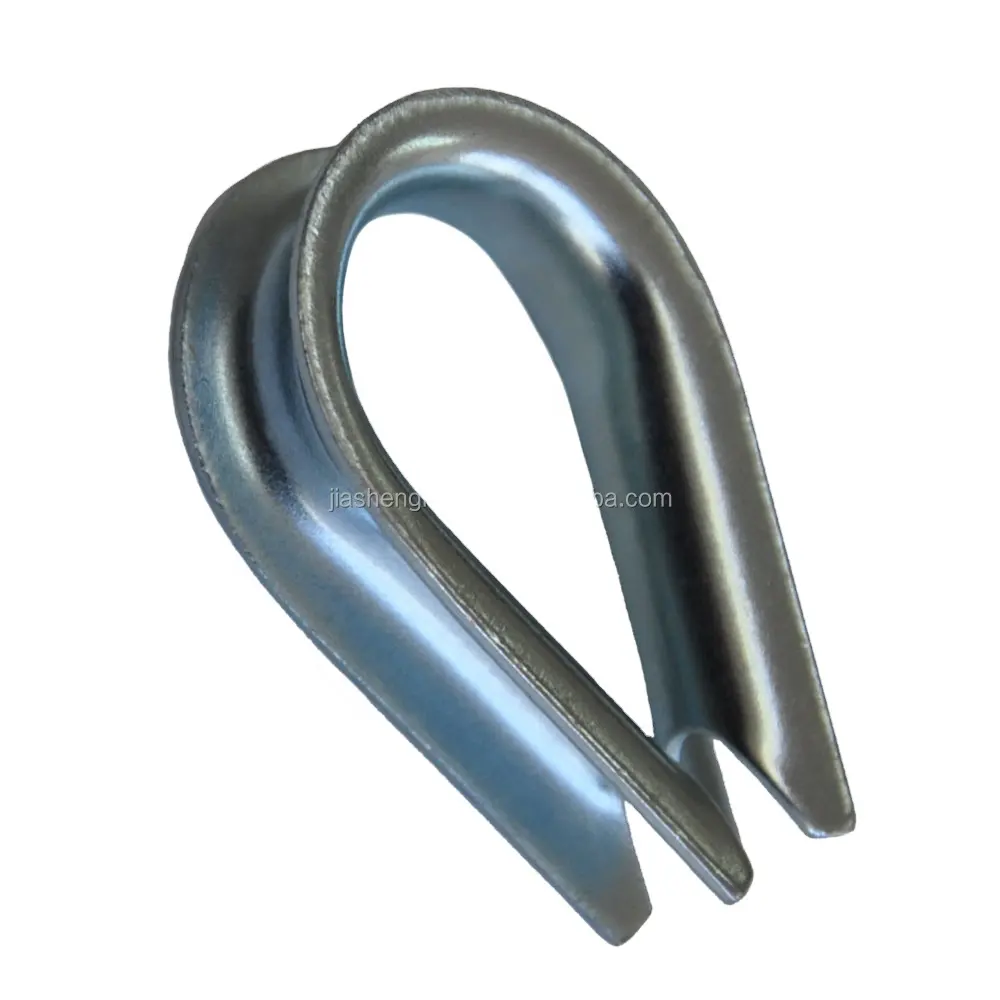 stainless steel 304 or 316 DIN6899A /B Hot dip Galvanized heavy duty G411 G414 commercial U.S European type wire rope thimbles