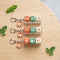Custom Keyboard Keychain Full Printing Keycap Sublimation Keychain Stress Relieving Toy Mechanical Keyboard Switch Keychain
