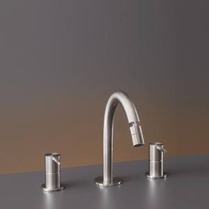 Ceaadesign Innovo moderno monoforo in ottone massiccio lavabo miscelatore Design contemporaneo rubinetto lavello per uso scolastico e ospedaliero - Product Image 1