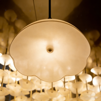 Lustre modulaire en verre en forme de nuage, style art moderne, pour hall d'hôtel et centre commercial