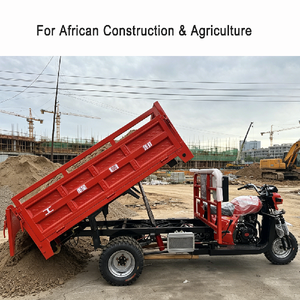 350cc <b>Gasoline</b> Tricycle 5 Wheel Hydraulic Dump Motor Heavy-Duty Bed 18L Large for Africa Construction - Product Image 4