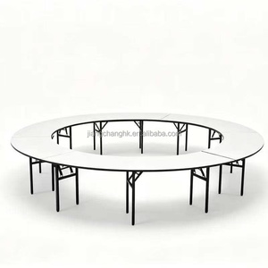 Muebles de Hotel al por Mayor, Mesas Plegables de PVC Serpentina para Bodas, Fiestas, Eventos de Banquetes en Interiores y Exteriores - Product Image 4