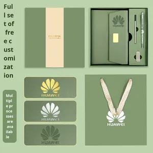 Set de Regalo de Cuaderno A5 de Cuero Sintético Estilo Oficina, con Logotipo Personalizado, Memoria USB y Diario, para Regalos Corporativos y Souvenirs - Product Image 4