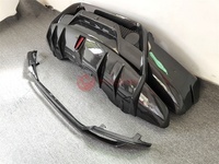 3K semi fibre de carbone P-style pare-chocs arrière avec feux d'échappement pour Lamborghini Huracan LP580 LP610 kit carrosserie pièces de voiture