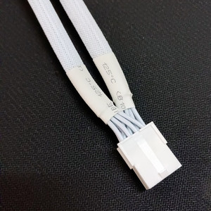 สายไฟอะแดปเตอร์แปลงไฟแบบมีปลอกสีขาว Pcie 8 พิน ตัวเมีย เป็น ตัวผู้คู่ - Product Image 4