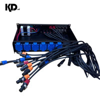 Distributeur de puissance Line Array avec répartiteur XLR intégré, prise EU 32A, disjoncteur indépendant, pour location de sonorisation extérieure et scène en direct LX-5+1
