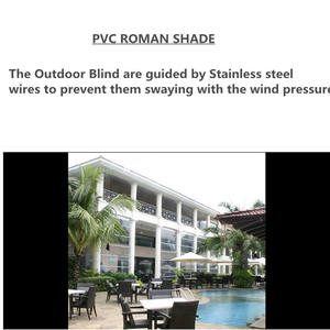 Imperméable PVC français fenêtre manivelle cordon Romapunch équipement pour extérieur jardin Patio mer plage mousson Transparent aveugle en <span class=keywords><strong>plastique</strong></span> - Product Image 6