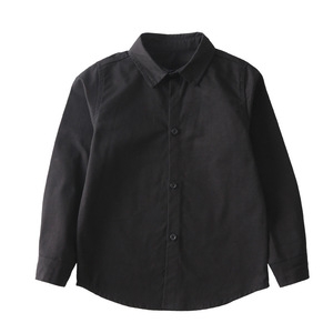 Vêtements pour enfants en gros de Chine à bas prix, combinaison en coton Baba, chemise noire unie pour enfants, sous-vêtement thermique long pour garçons - Product Image 4