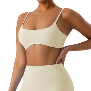 Soutien-gorge de sport en nylon et élasthanne pour femmes adultes, sensation seconde peau, séchage rapide, respirant, pour Pilates, gym, fitness, yoga - Vente en gros - Product Image 1