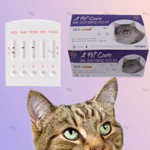 고양이 헤르페스 바이러스/칼리시 바이러스 항원 콤보 신속 검사 키트 수의학 검사 FCV/FHV 수의학 진단 장비 - Product Image 2