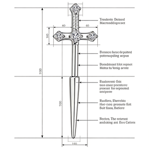 <span class=keywords><strong>Piercing</strong></span> d'oreille en titane ASTM F136 G23 de qualité implant, motif croix et épée, CZ 16G, fileté extérieurement, plaqué or, pour cartilage, hélix, <span class=keywords><strong>tragus</strong></span> - Product Image 5
