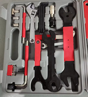 PEXMARTOOLS Kit multifonctionnel de réparation de vélo à prise professionnelle de 44 pièces avec boîte à outils d'outils pour la maison