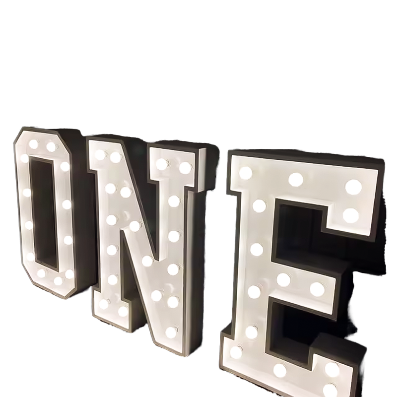 Customizable LED Neon Light Bulb Letters