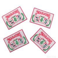 Patch brodé thermocollant 3,6 pouces style preppy, motif dragon vert, pour sacs, chapeaux, casquettes, DIY