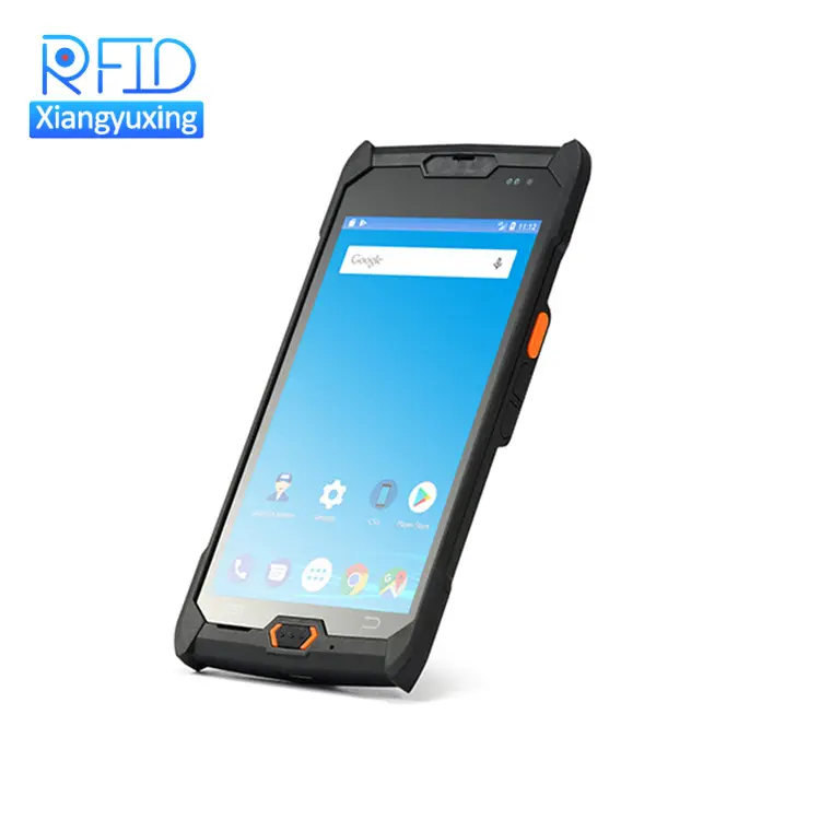 Handheld Mobile 13.56Mhz RFID Reader 1D 2D Barcode Scanner PDA Android