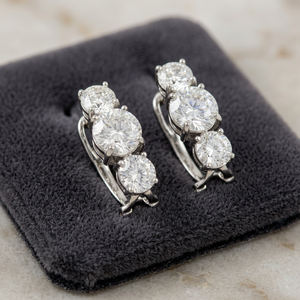 Pendientes de Plata de Ley 925 con Circonita Cúbica de Grado AAA, Modernos, para Mujer, para Compromiso/Boda/Aniversario, Regalo con Piedras Preciosas - Product Image 1