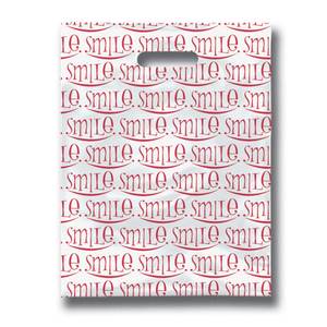 Sacs de courses réutilisables en PE personnalisés avec estampage à chaud, recyclables, à soufflet inférieur, pour vêtements, chaussures, chaussettes, fourrures et articles essentiels - Product Image 3