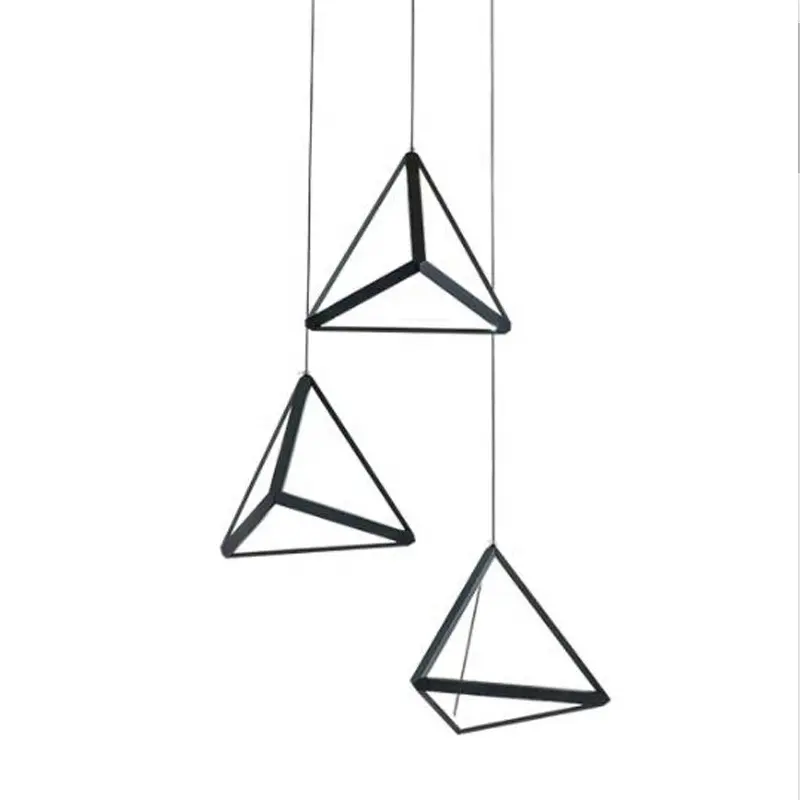 Hot Sell Triangle Modern Home Mesh Floating Clouds Decorative Chandeliers & Pendant Lights Led With Single Lamp