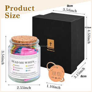 Dropshipping Versículo DE LA Biblia Jar Léeme cuando los versículos de la Biblia Jar para emociones y sentimientos Escritura Fe Oración Esperanza Tarro Regalo - Product Image 4