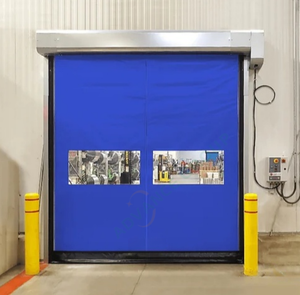 Puerta Rápida Enrollable de <span class=keywords><strong>PVC</strong></span> Comercial con Cierre de Cremallera y Fondo Suave de EPDM para Acceso Industrial y de Almacenes - Product Image 2