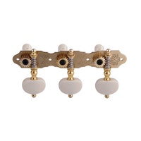 5 têtes de Machine à Tuning pour guitare classique, plaqués or, accessoires pour instrument de musique