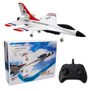 Aereo RC F16 a 3 Canali, Modello di Caccia Aereo, Aliante in Schiuma EPP, Aeroplano Telecomandato <span class=keywords><strong>con</strong></span> Caricabatterie per Bambini, Uso Interno ed Esterno - Product Image 1