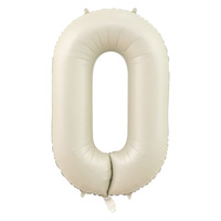 Ballon en aluminium Mylar de 40 pouces, couleur crème, chiffres géants, pour anniversaire, fête de naissance, décoration de fête
