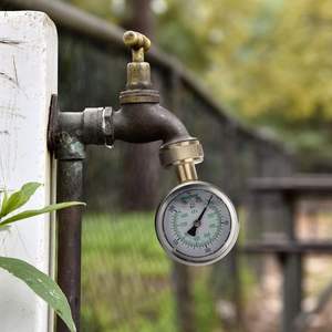 2 \ "Met Glycerine Gevulde Roestvrijstalen Waterdruk Testmeter 3/4 \" Vrouwelijke Slangdraad 0-200 Zwembadgereedschap Accessoires - Product Image 6