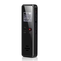 Grabadora de Voz Digital 3we GH-v90 Super HD con Reducción de Ruido, Micrófono Dual, Metálica, con Dictáfono de Audio WAV