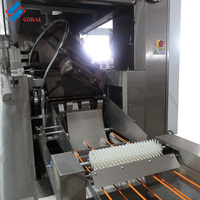 Nouvelle ligne de production automatique de gaufrettes, four à gaz de marque CORAL, grande capacité 2,0-2,2 tonnes