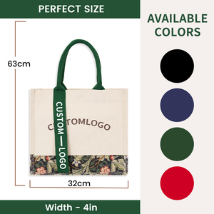 Tự Nhiên Bông Vải Tái Sử Dụng Hàng Tạp Hóa Túi Biểu Tượng Tùy Chỉnh Sinh Thái Thân Thiện Với Đám Cưới Bãi Biển <span class=keywords><strong>Tote</strong></span> Với Công Suất Lớn - Product Image 3