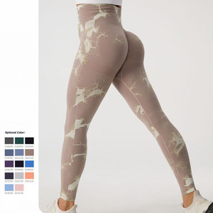 XIANGYU Pantalones Para Gimnasio Leggins <strong>Palestra</strong> Women Fitness Donna Tie Dye High Waist Seamless Leggings Gym for Women - Product Image 3