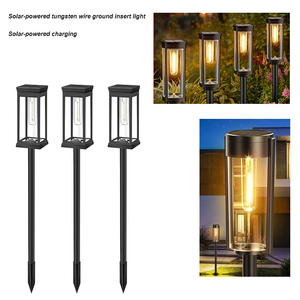 Petite lampe de jardin solaire LED en ABS avec batterie, capteurs de mouvement et de lumière, indice de protection IP65, blanc chaud, certifiée RoHS - Product Image 3