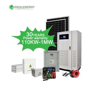 عالية الجودة 120kva 150 kva 200kw 250kva 300kw 500kw 5 mw خارج الشبكة احتياطية نظام الطاقة الشمسية