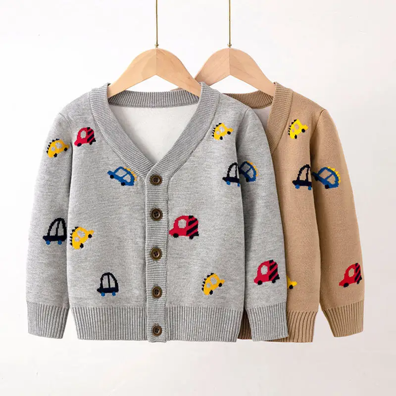 Maglione Cardigan lavorato a maglia per bambini