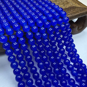 Perles rondes en résine œil-de-chat blanches à la lumière UV pour la fabrication de bijoux DIY, accessoires de bracelet faits à la main - Product Image 3
