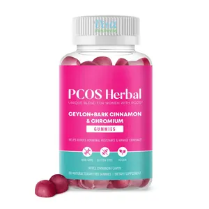 PCOS Herbal Gummies Cinnamon Complex with Chromium Helps Weight Loss Reduce Hormonal Resistance