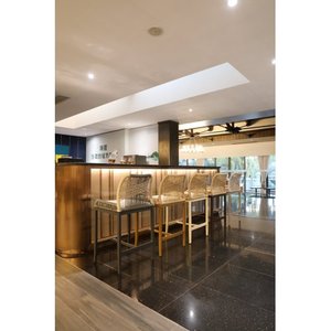 Counter Height <b>Bar</b> <b>Stools</b> <b>2</b> Pieces Paper Rope Steady Hotel Use Modern Cushion Aluminum Frame Outdoor Indoor - Product Image 4