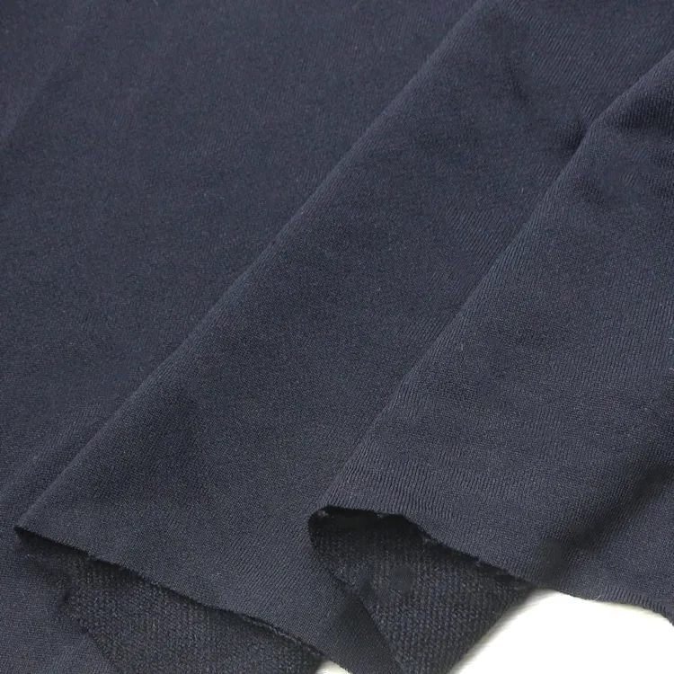Tissu à capuche en tissu éponge français teinture unie tricot trame 100 Polyester DTY sergé serviette tissu éponge français pour veste de vêtement à capuche