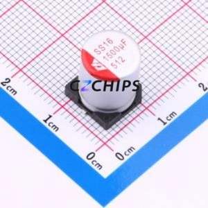 Condensador Sólido SMD SS152M160G12R7R1Z00ZZ, D10xL12.7mm (Capacitancia: 1500uF) (Precisión: 20%) (Voltaje Nominal: 16V) - Product Image 1