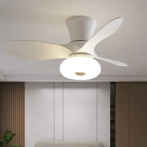 Ventilateur de plafond avec lumière pour la maison, salle à manger, salon, chambre à coucher, style nordique moderne simple avec lampe - Product Image 1