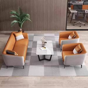 Sofá DE OFICINA DE MADERA Simple moderno, mesa de centro de lujo, pequeña área de descanso de ocio para negociación comercial, muebles de <span class=keywords><strong>restaurante</strong></span> - Product Image 3