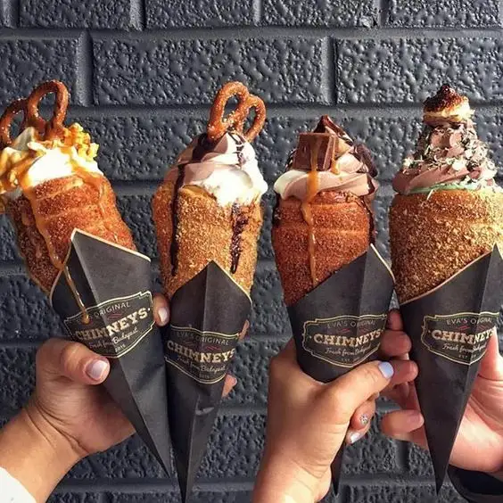 Rosquinha Sorvete Cones Bolo Chaminé Grill Do Forno Da Máquina