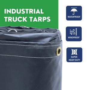 Rouleau de bâche en PVC haute qualité 18 oz 16' x 25' très résistant, personnalisé, imperméable, en vinyle pour camion, pour couverture - Product Image 2