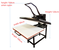 Mesin Tekstil Heat Press Sublimasi Peralatan Transfer Panas untuk Pencetakan Kaos Format Besar