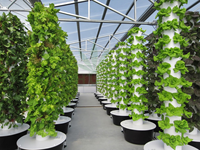 Nouveau système de culture hydroponique en tour pour serre agricole, tour de culture aéroponique rotative, jardin vertical hydroponique